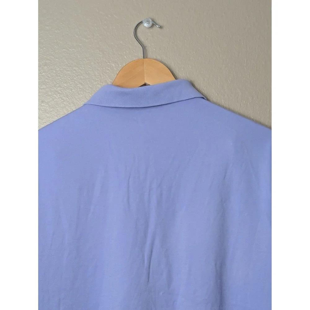 Polo Ralph Lauren Polo Shirt Mens L Purple Slim Fit Short Sleeve Pony Logo